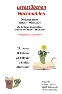 Weihnachtsgeschichten für Kinder im Lesestübchen @ Lesestübchen Hachmühlen