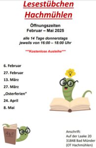 TSV Wandergruppe wandert auf Münchhausens Spuren @ Treffen an der Sporthalle Hachmühlen