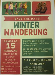 Winterwanderung unter der Leitung der Jugend-FFW Hachmühlen @ Treffen am Gerätehaus der FFW Hachmühlen