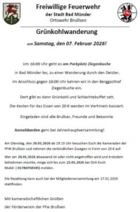 Grünkohlwanderung der FFW Brullsen @ Treffen an der Ziegenbuche