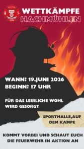 FFW Hachmühlen lädt ein zu den Wettkämpfen @ vor der Sporthalle in Hachmühlen